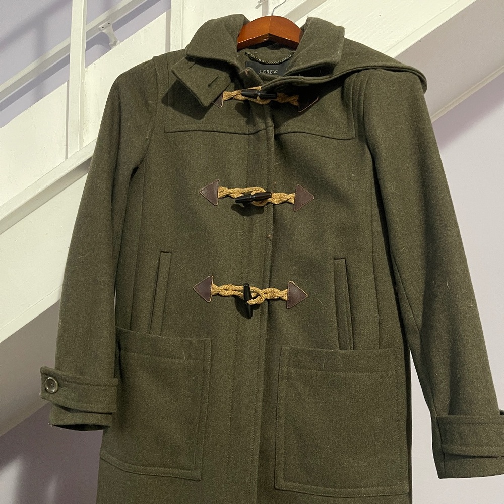 J. Crew Olive Green Coat